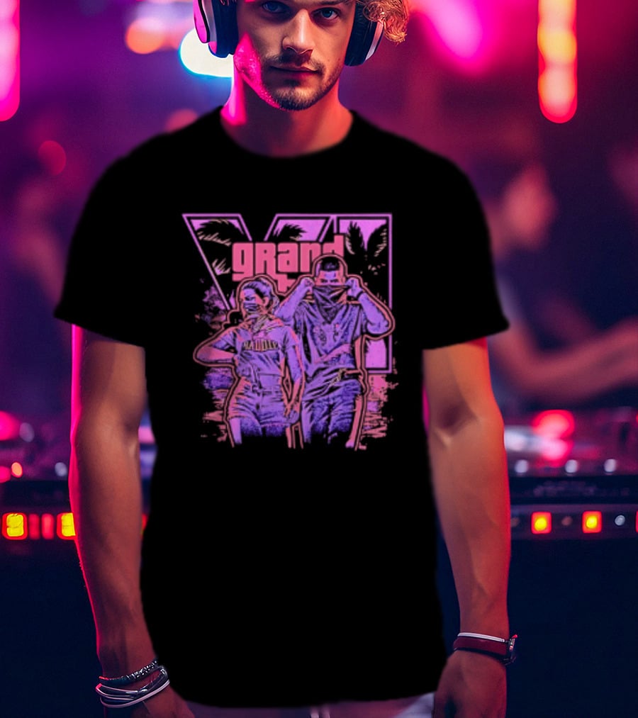 Grand Theft Auto V Rockstar Games Characters Baddie T-Shirt