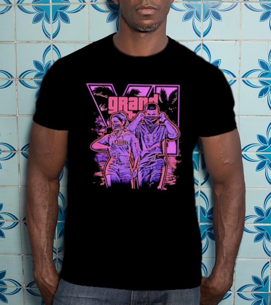 Grand Theft Auto V Rockstar Games Characters Baddie T-Shirt