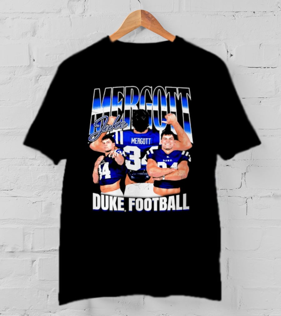 Duke Blue Devils Football Luke Mergott NCAA Player T-Shirt