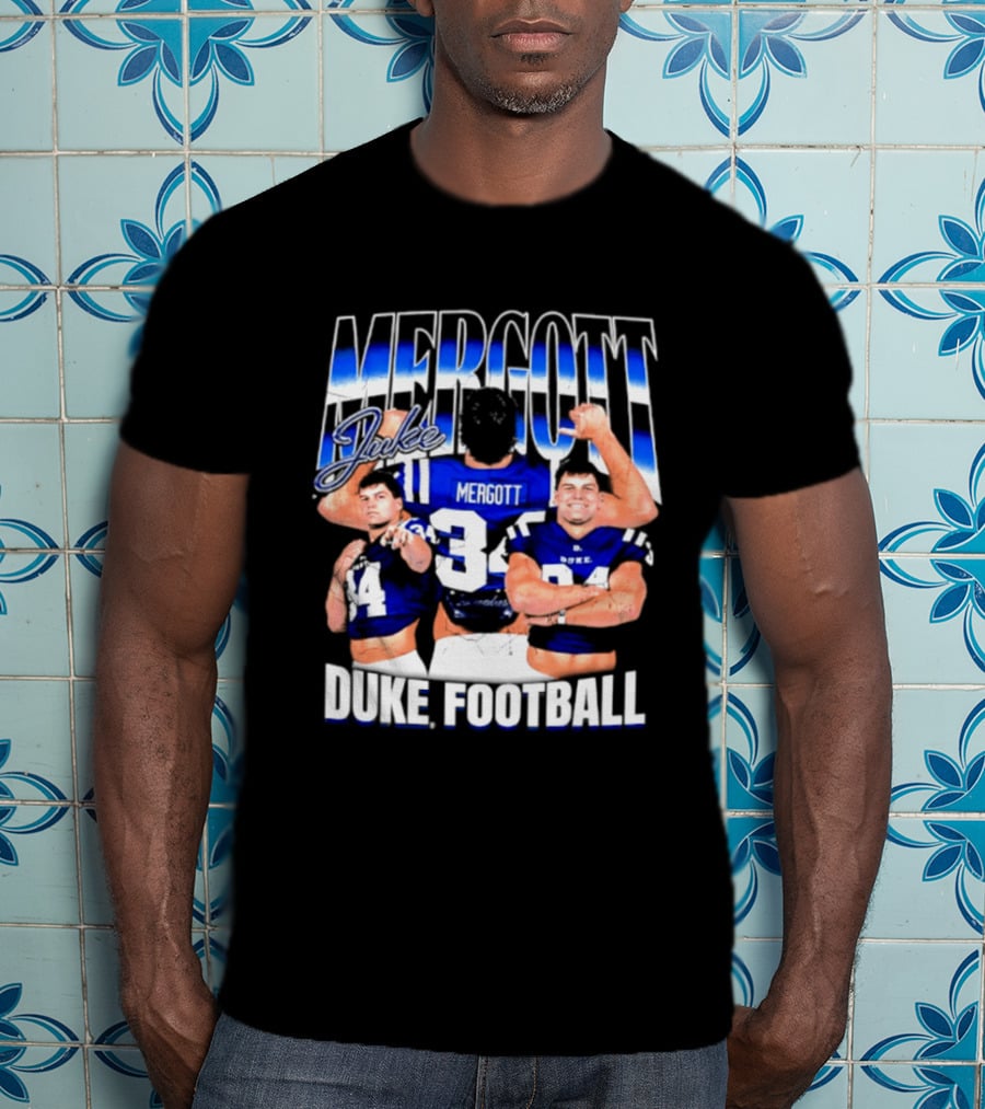 Duke Blue Devils Football Luke Mergott NCAA Player T-Shirt