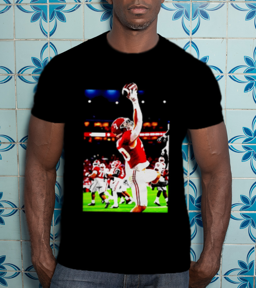 Alabama Crimson Tide Josh Ford One Handed Football Catch T-Shirt