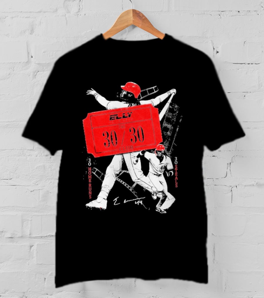 Elly The 30 30 Club 30 Home Runs 30 Steals T-Shirt