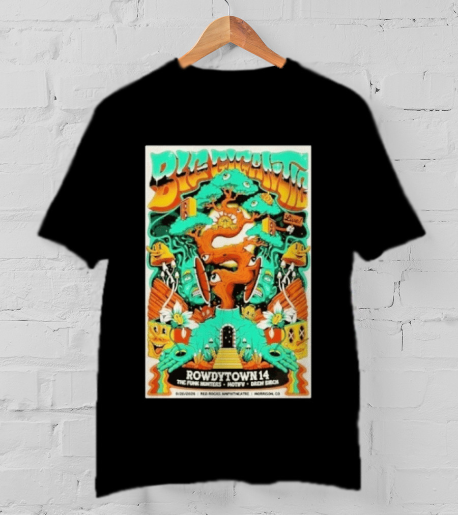 Boogie Nights Live Rowdytown 14 Red Rocks Amphitheatre 09.26.2026 The Funk Hunters Motifv Drew Birch T-Shirt