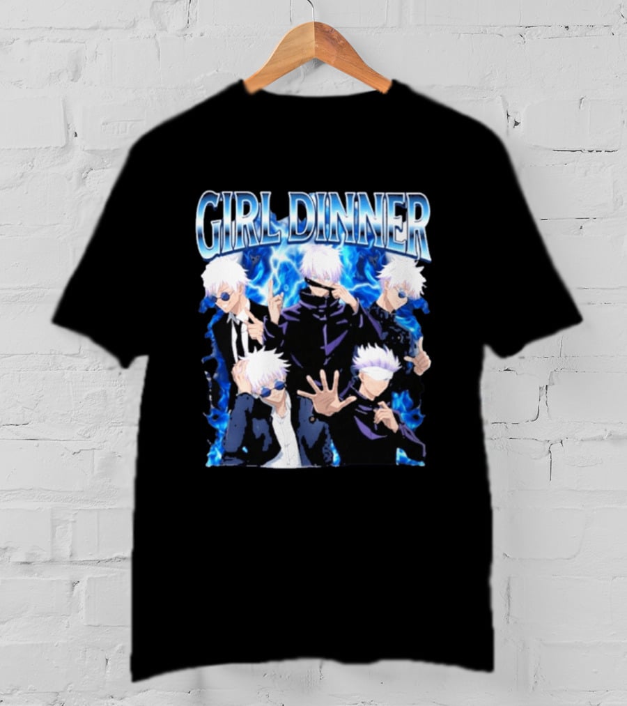 GIRL DINNER Gojo Jujutsu Kaisen Anime Character Collection T-Shirt