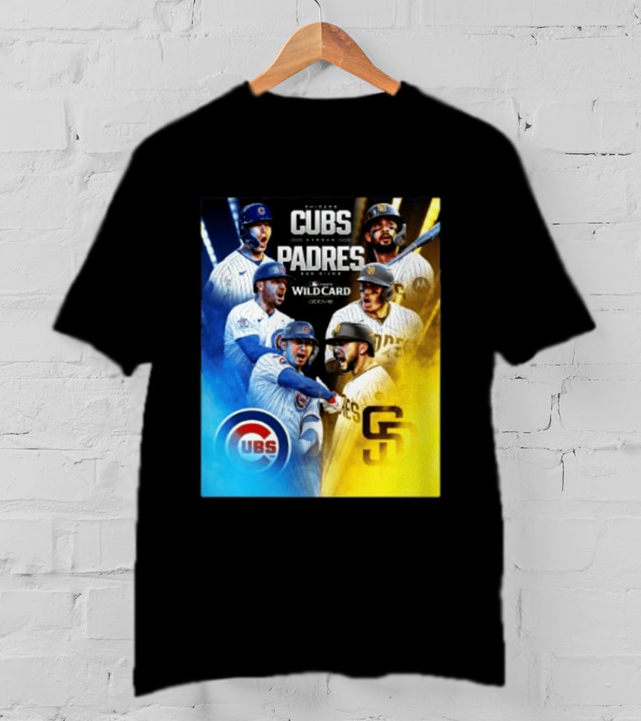 Chicago Cubs Vs San Diego Padres 2026 MLB NL Wild Card Showdown Baseball Fan Gear T-Shirt