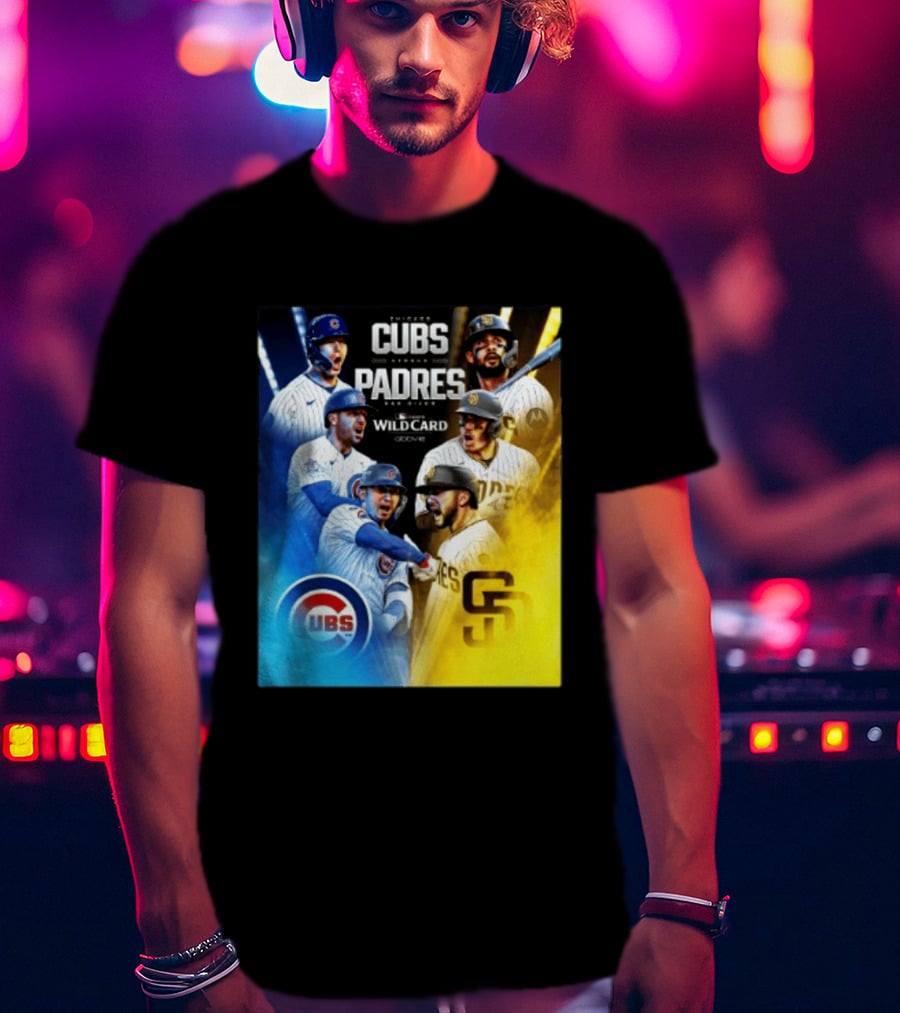 Chicago Cubs Vs San Diego Padres 2026 MLB NL Wild Card Showdown Baseball Fan Gear T-Shirt