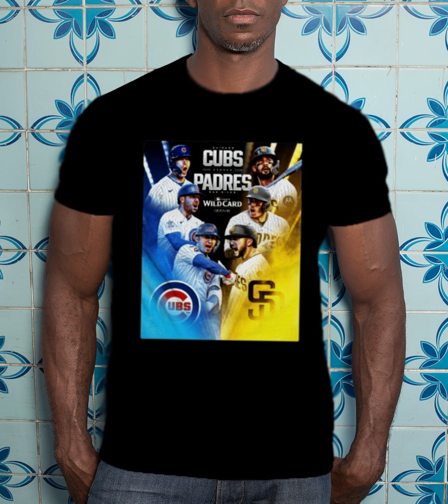 Chicago Cubs Vs San Diego Padres 2026 MLB NL Wild Card Showdown Baseball Fan Gear T-Shirt