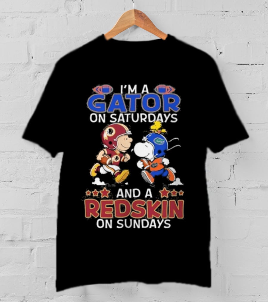 I'm A Gator On Saturdays And A Redskin On Sundays T-Shirt