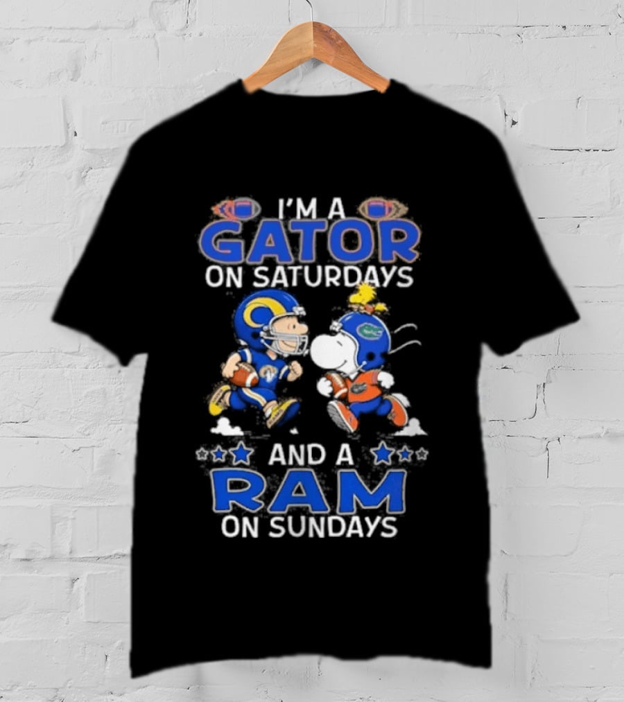 I'm A Gator On Saturdays And A Ram On Sundays Football Fans T-Shirt
