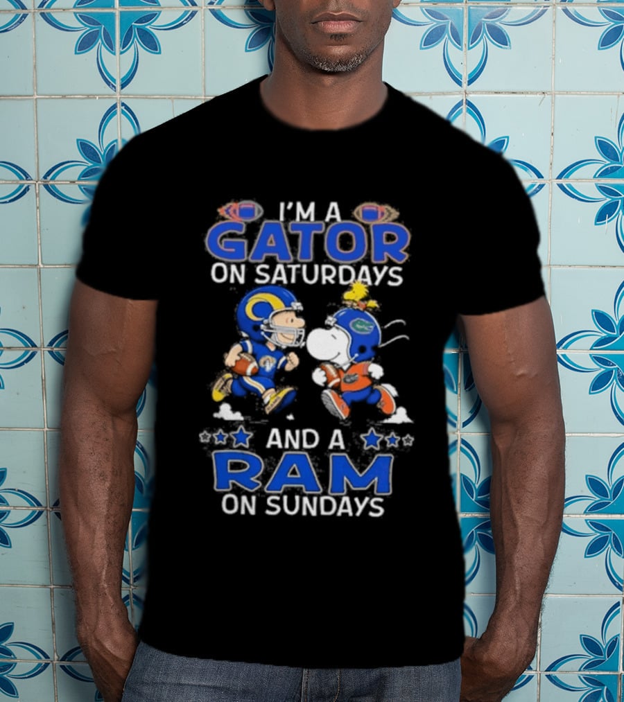 I'm A Gator On Saturdays And A Ram On Sundays Football Fans T-Shirt