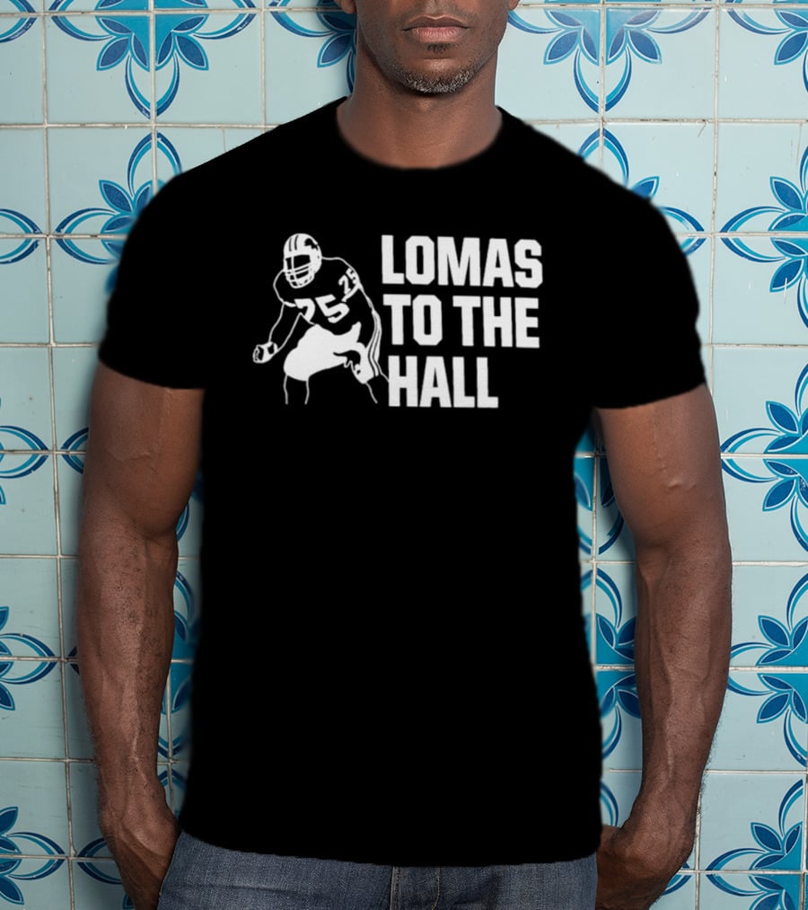 Detroit Lions Lomas Brown Hall Of Fame Campaign T-Shirt
