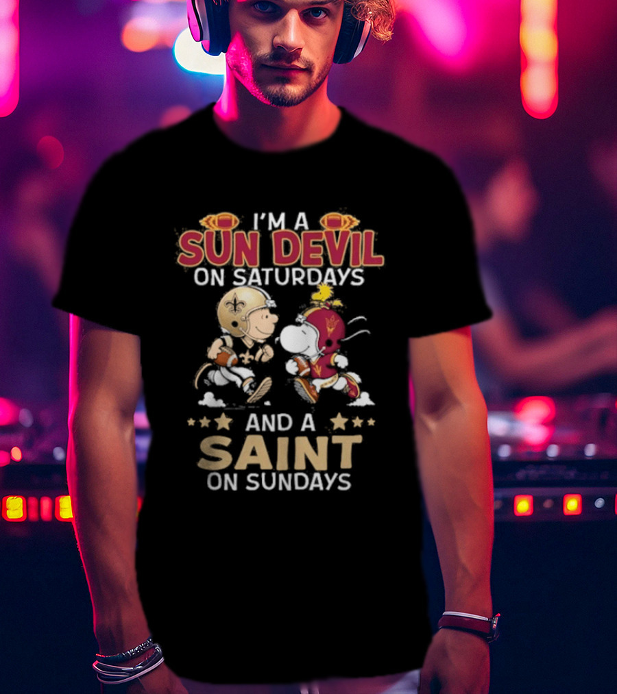 Sun Devil Saturdays Saint Sundays Fan Gear T-Shirt