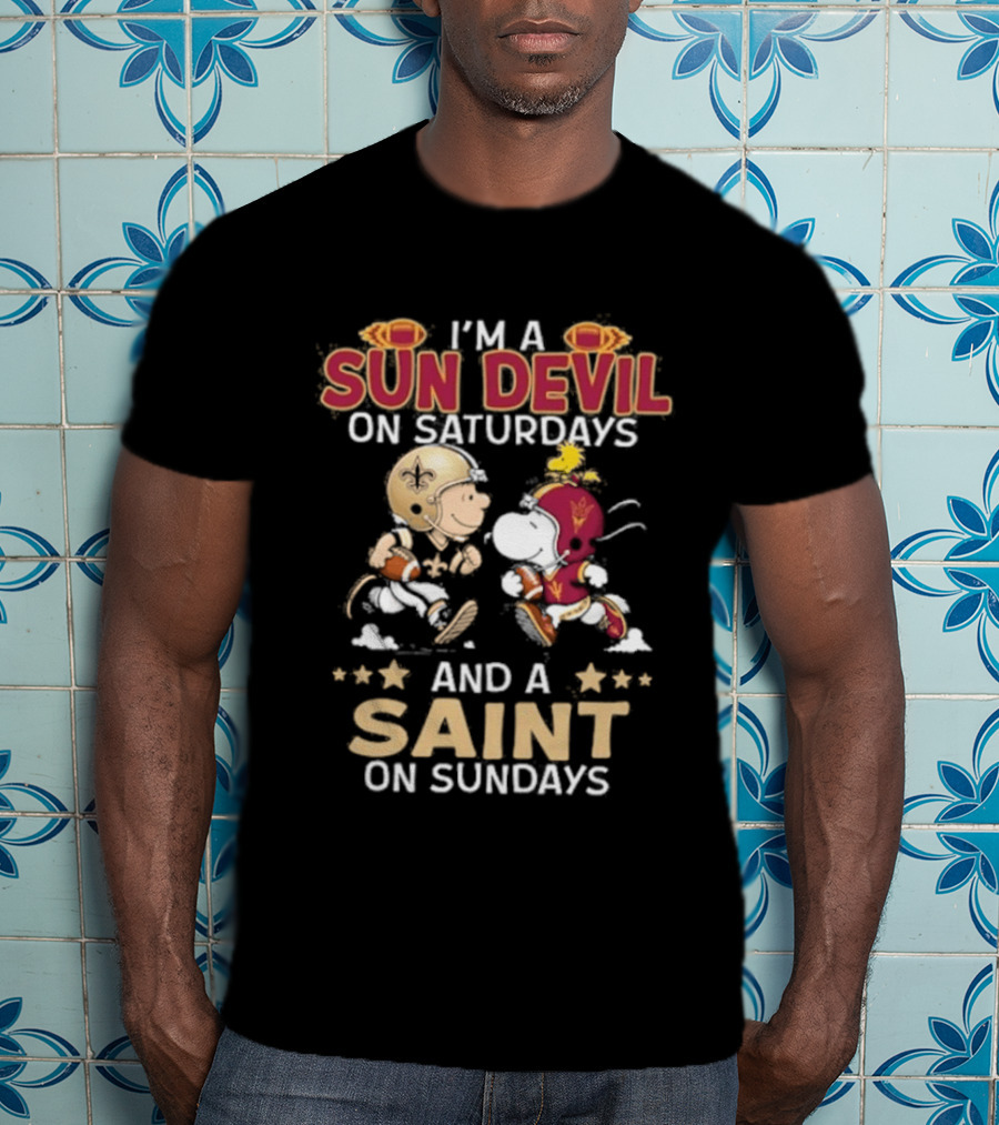 Sun Devil Saturdays Saint Sundays Fan Gear T-Shirt