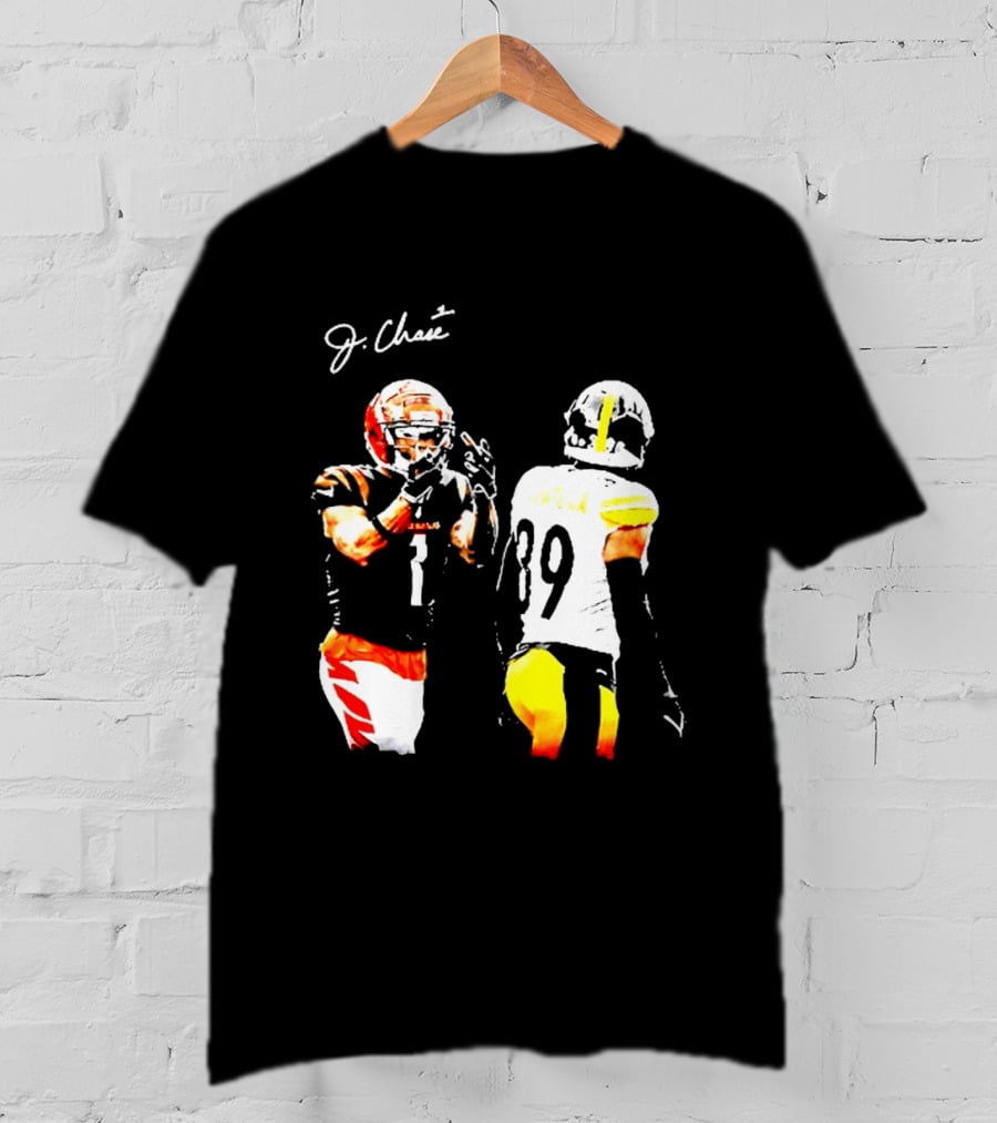 JaMarr Chase Vs Minkah Fitzpatrick Cincinnati Bengals Pittsburgh Steelers Football T-Shirt