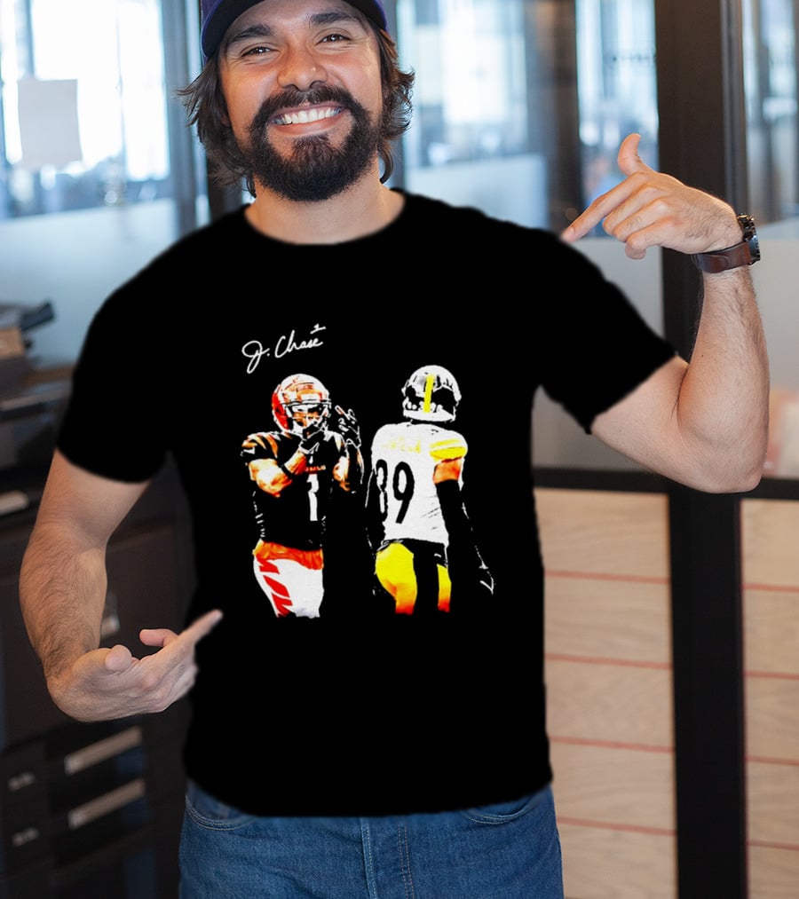 JaMarr Chase Vs Minkah Fitzpatrick Cincinnati Bengals Pittsburgh Steelers Football T-Shirt
