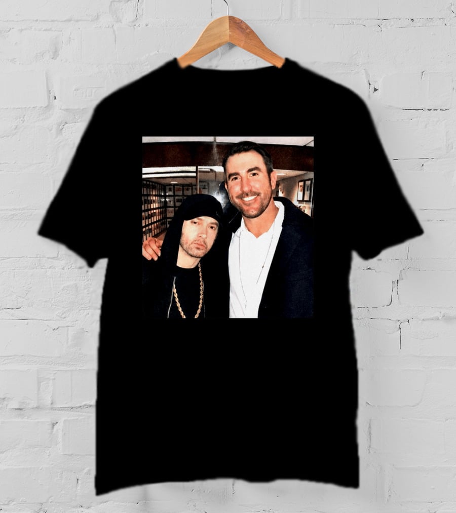 Justin Verlander Eminem Iconic Collaboration Moment T-Shirt
