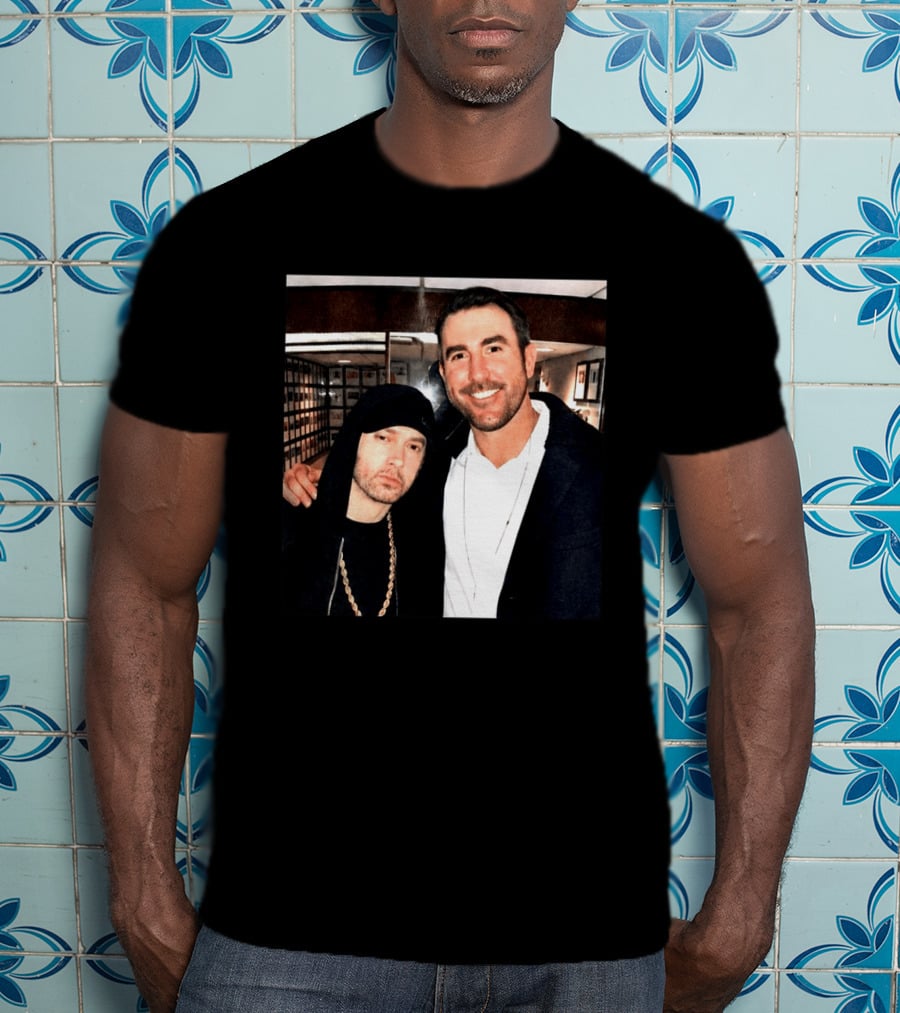 Justin Verlander Eminem Iconic Collaboration Moment T-Shirt