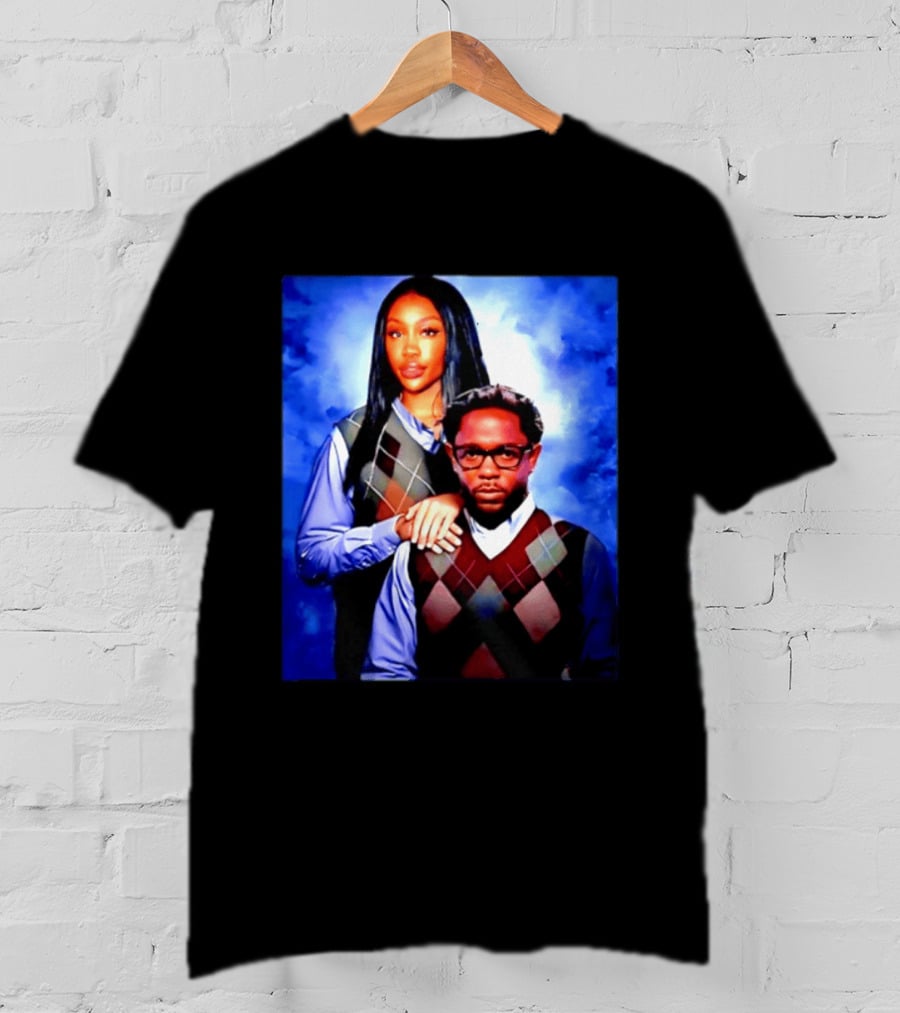 Kendrick Lamar SZA Stepbrothers Meme Argyle Sweater Humor T-Shirt