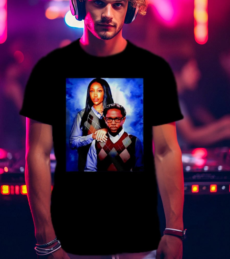 Kendrick Lamar SZA Stepbrothers Meme Argyle Sweater Humor T-Shirt