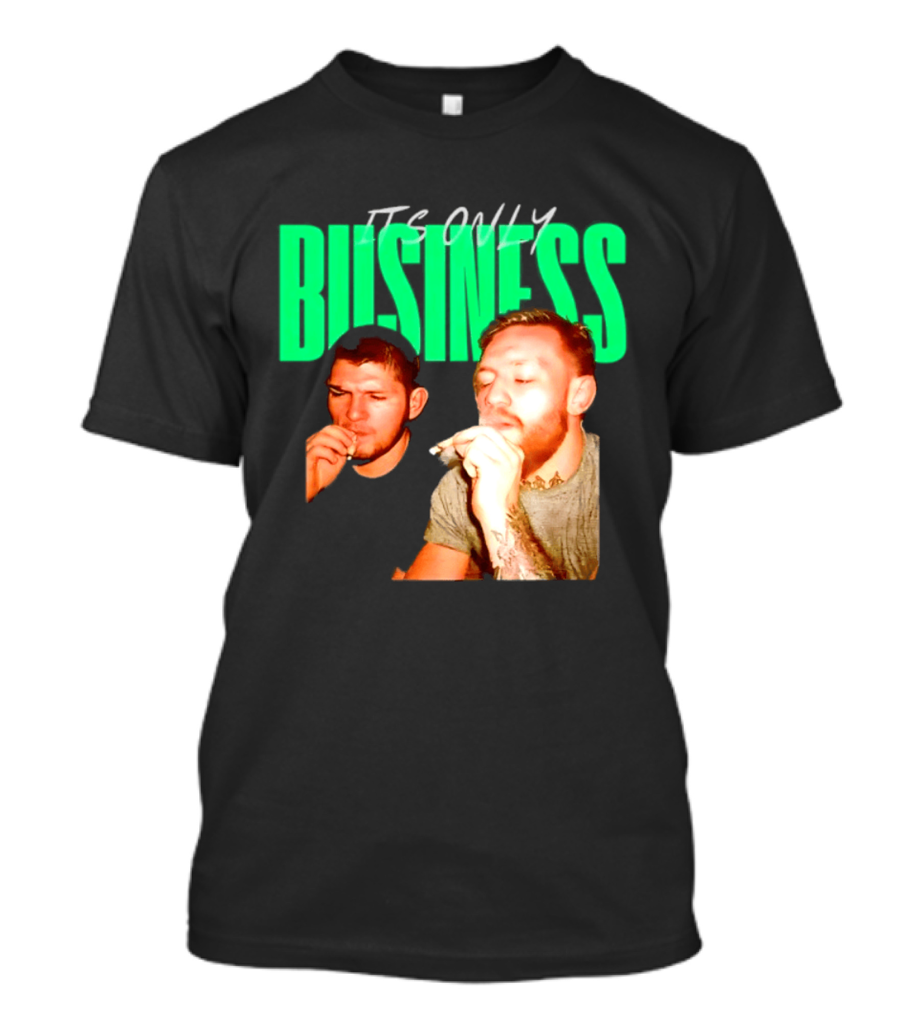 Khabib Nurmagomedov And Conor McGregor It's Only Business Smoking T-Shirt