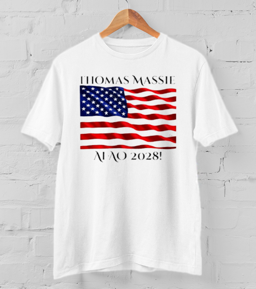 Thomas Massie American Flag 2028 AFAO T-Shirt