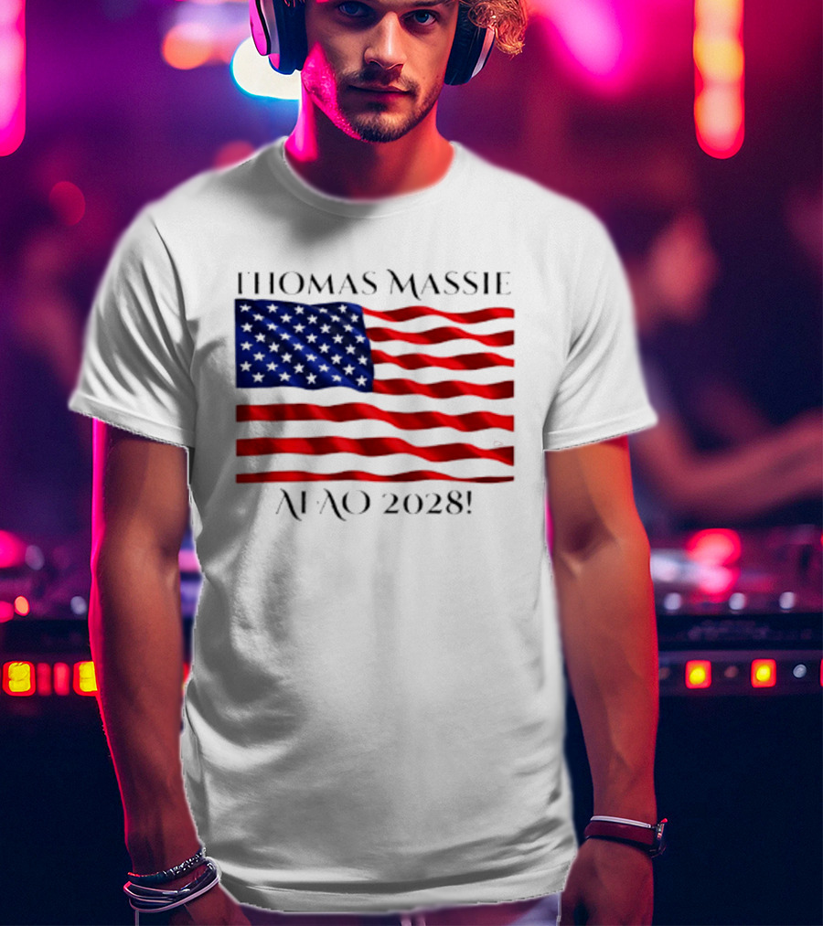 Thomas Massie American Flag 2028 AFAO T-Shirt