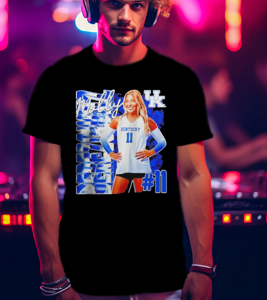 Kentucky Wildcats Volleyball Molly 11 Kentucky Player Pose UK T-Shirt
