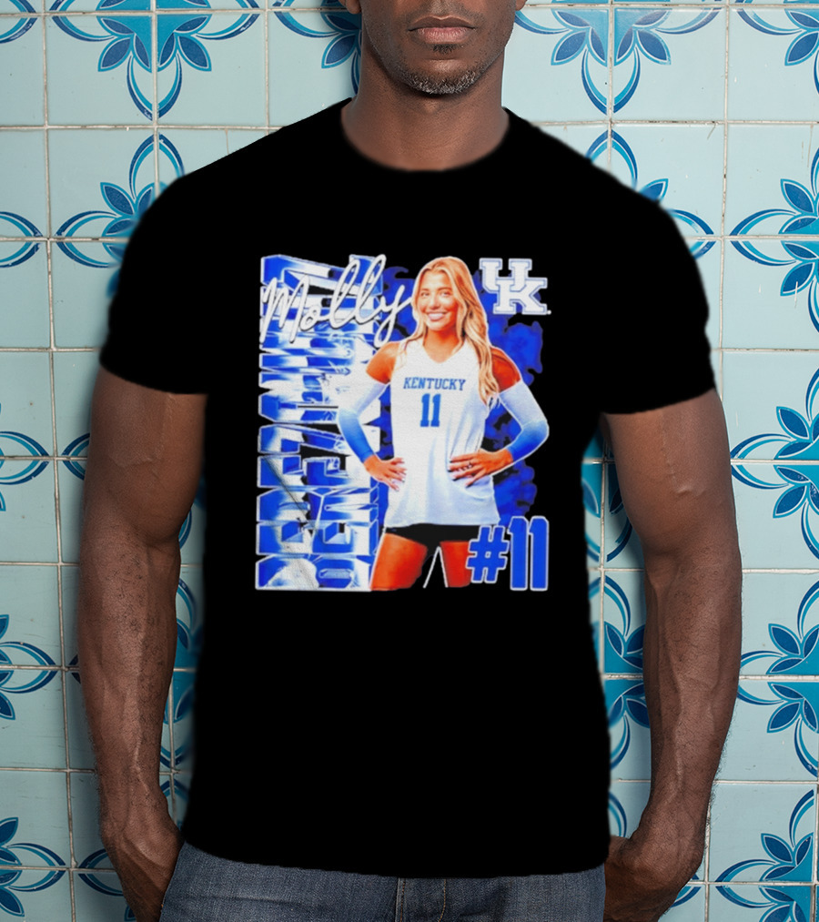 Kentucky Wildcats Volleyball Molly 11 Kentucky Player Pose UK T-Shirt