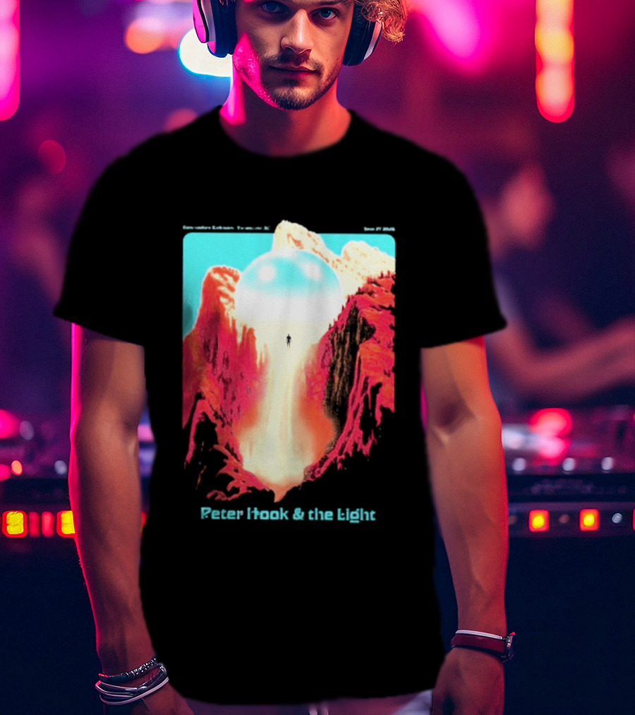 Peter Hook And The Light Vancouver BC Commodore Ballroom September 27 2026 Retro Futuristic Album Cover T-Shirt
