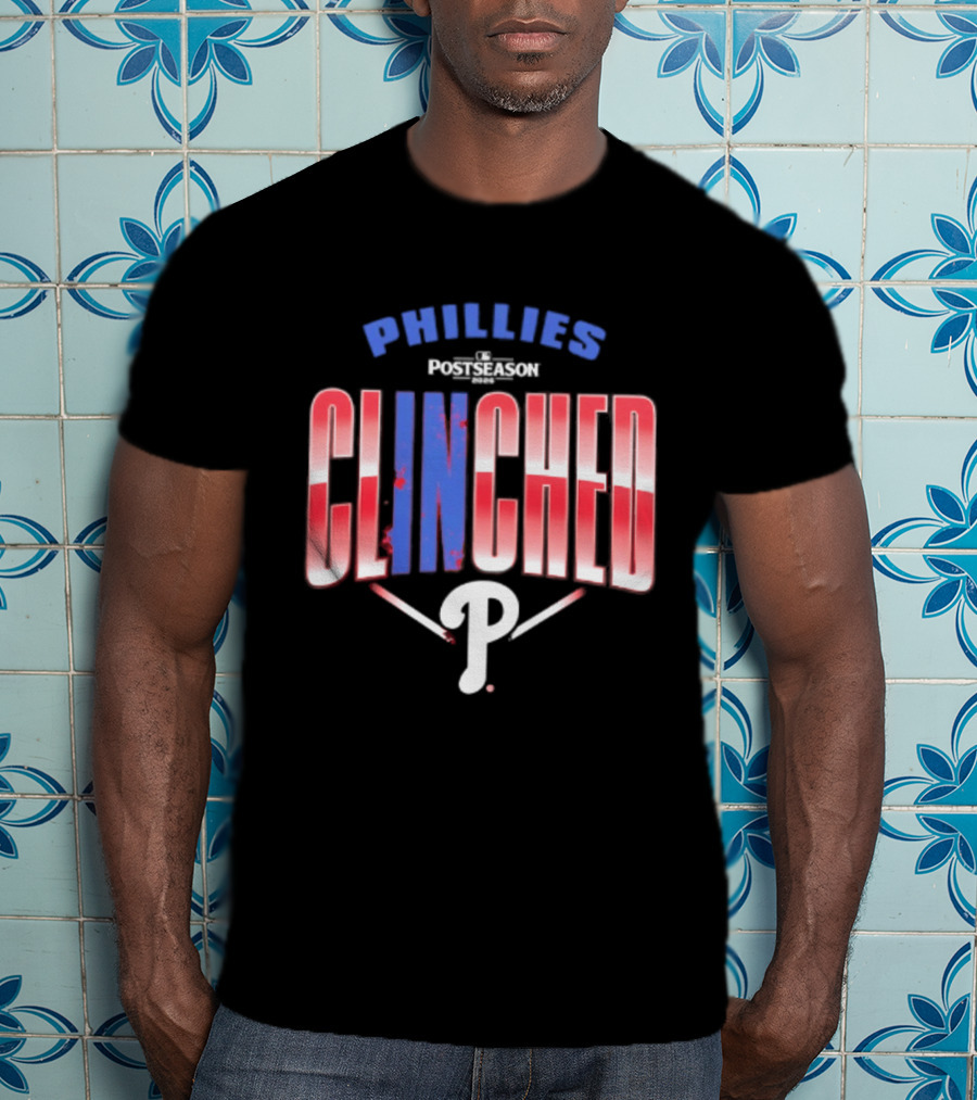 Phillies Red 2026 MLB Postseason Clinched Locker Room P T-Shirt