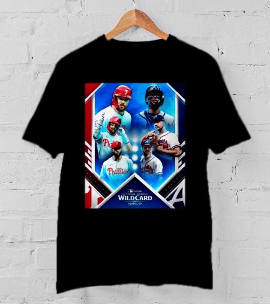 2026 MLB National League Wild Card Philadelphia Phillies Atlanta Braves Matchup T-Shirt