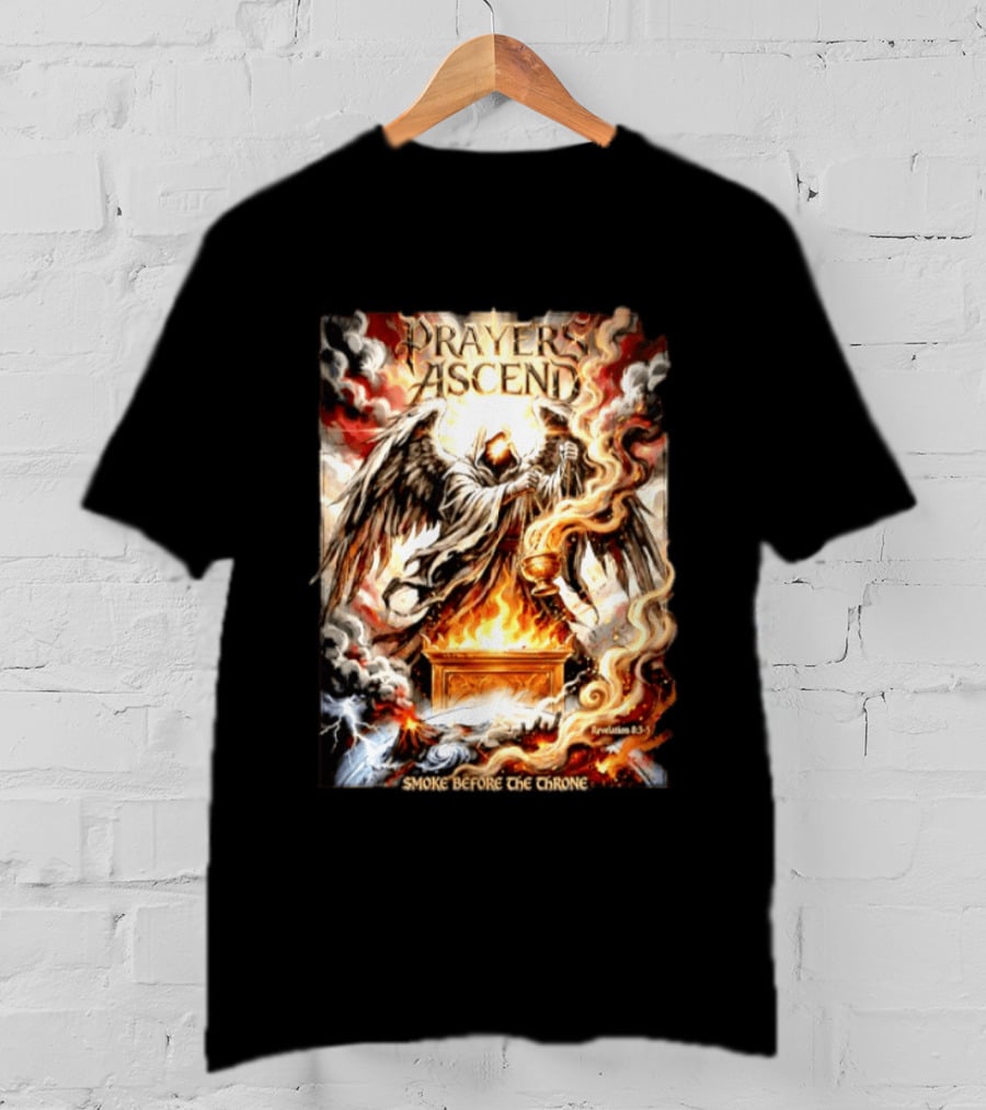 Prayers Ascend Smoke Before The Throne Revelation 8 3 5 Angelic T-Shirt