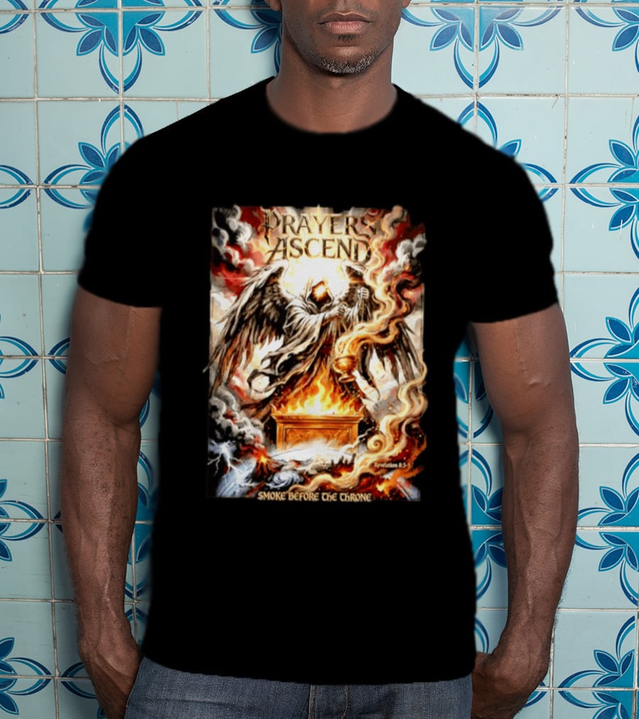 Prayers Ascend Smoke Before The Throne Revelation 8 3 5 Angelic T-Shirt