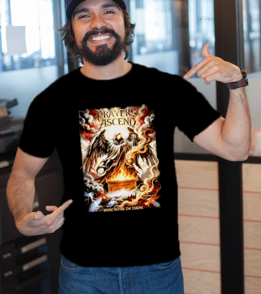 Prayers Ascend Smoke Before The Throne Revelation 8 3 5 Angelic T-Shirt