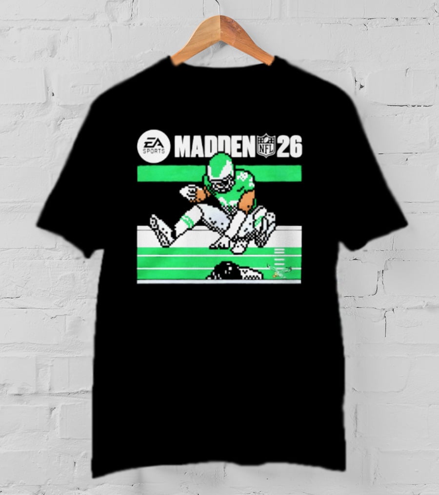 Saquon Barkley Philadelphia Eagles Madden 26 Football Gaming Fan T-Shirt