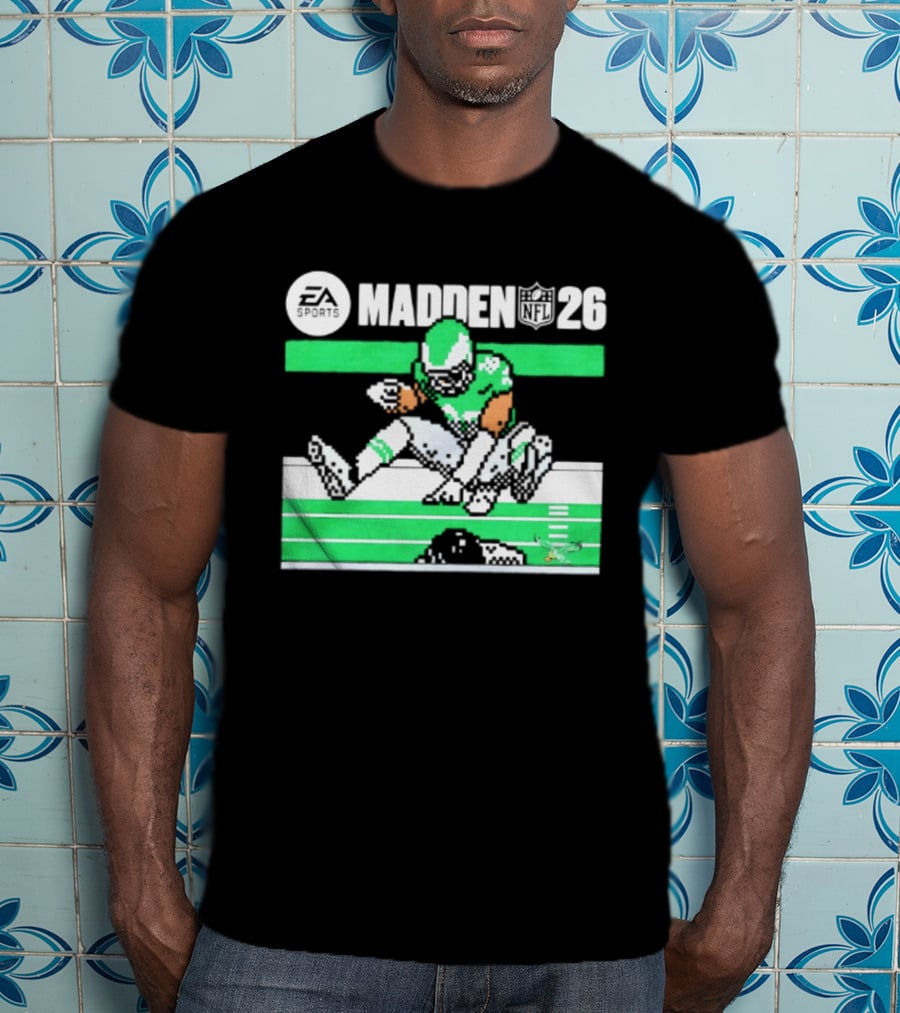 Saquon Barkley Philadelphia Eagles Madden 26 Football Gaming Fan T-Shirt