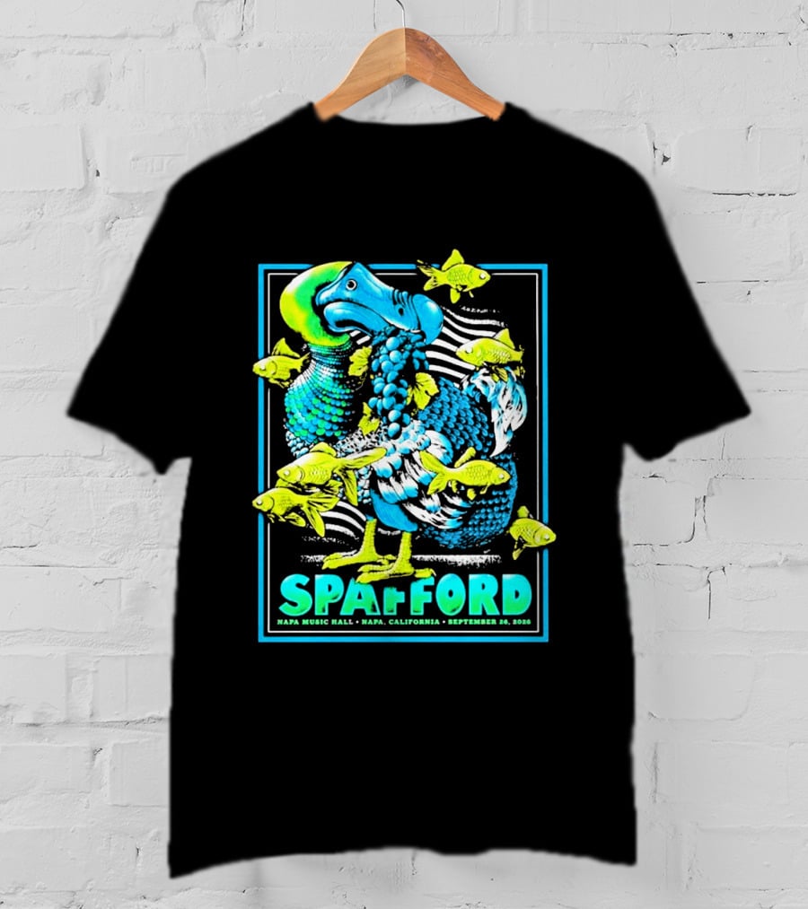 Spafford Napa Music Hall September 26 2026 Napa California Event With Dodo Bird And Fish T-Shirt