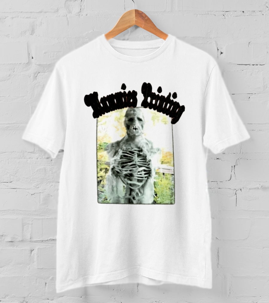 Mummies Printing Spooky Scarecrow Skeleton Horror T-Shirt