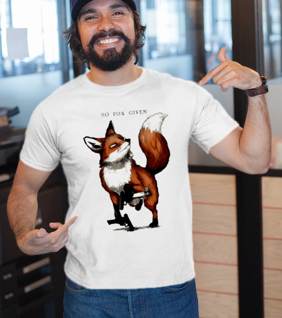 No Fox Given With Pistol And Attitude T-Shirt