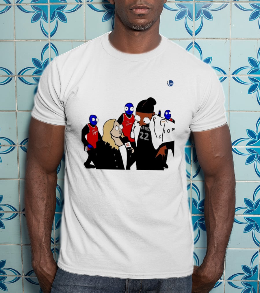 WNBA Las Vegas Aces A'ja Wilson Interview Cartoon 22 T-Shirt