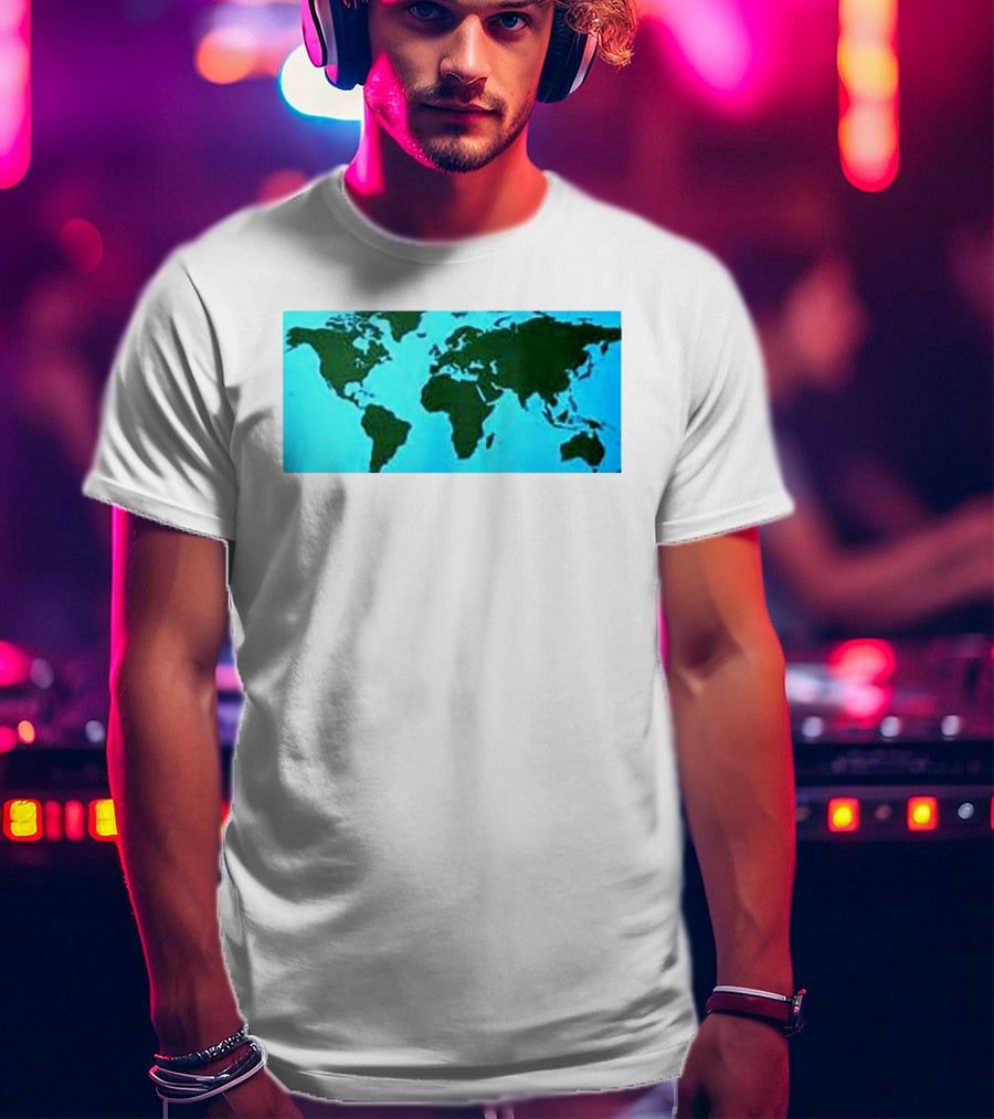 World Map Planet Earth Travel Adventure Journey T-Shirt