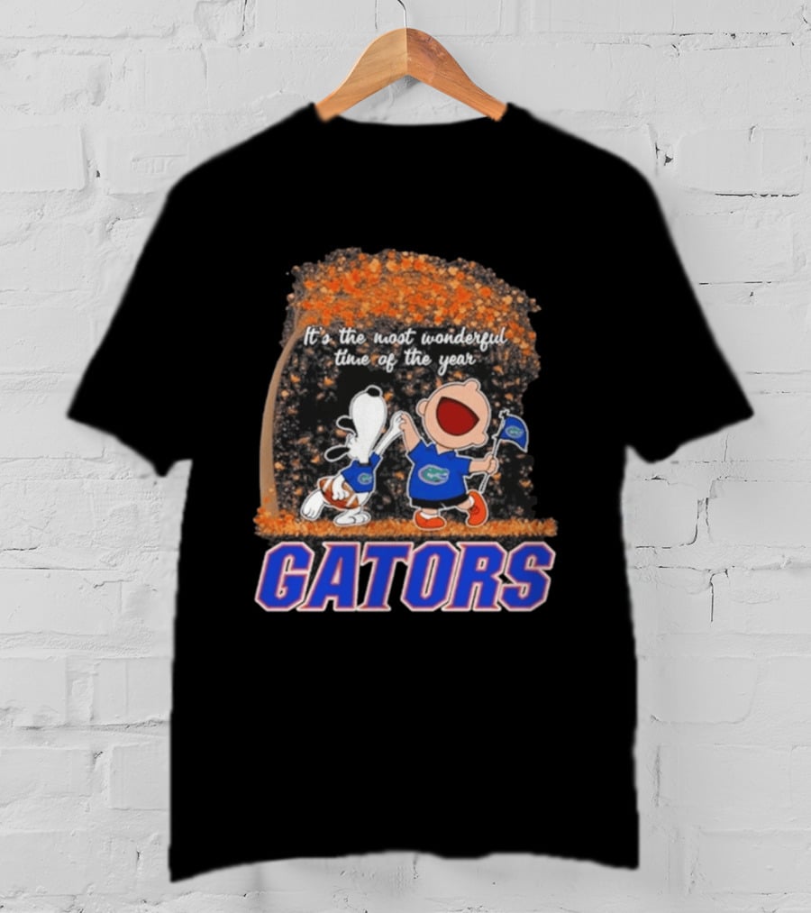 Florida Gators Snoopy Charlie Brown Wonderful Time Of The Year 2026 T-Shirt