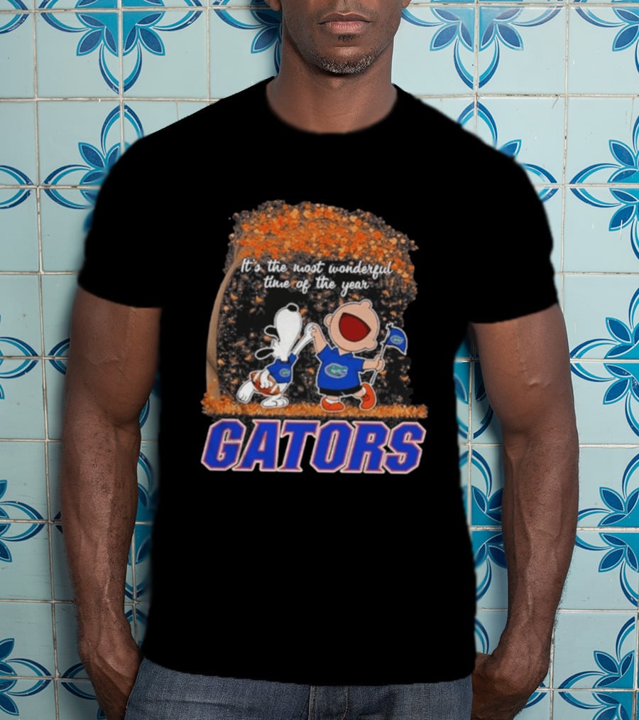 Florida Gators Snoopy Charlie Brown Wonderful Time Of The Year 2026 T-Shirt