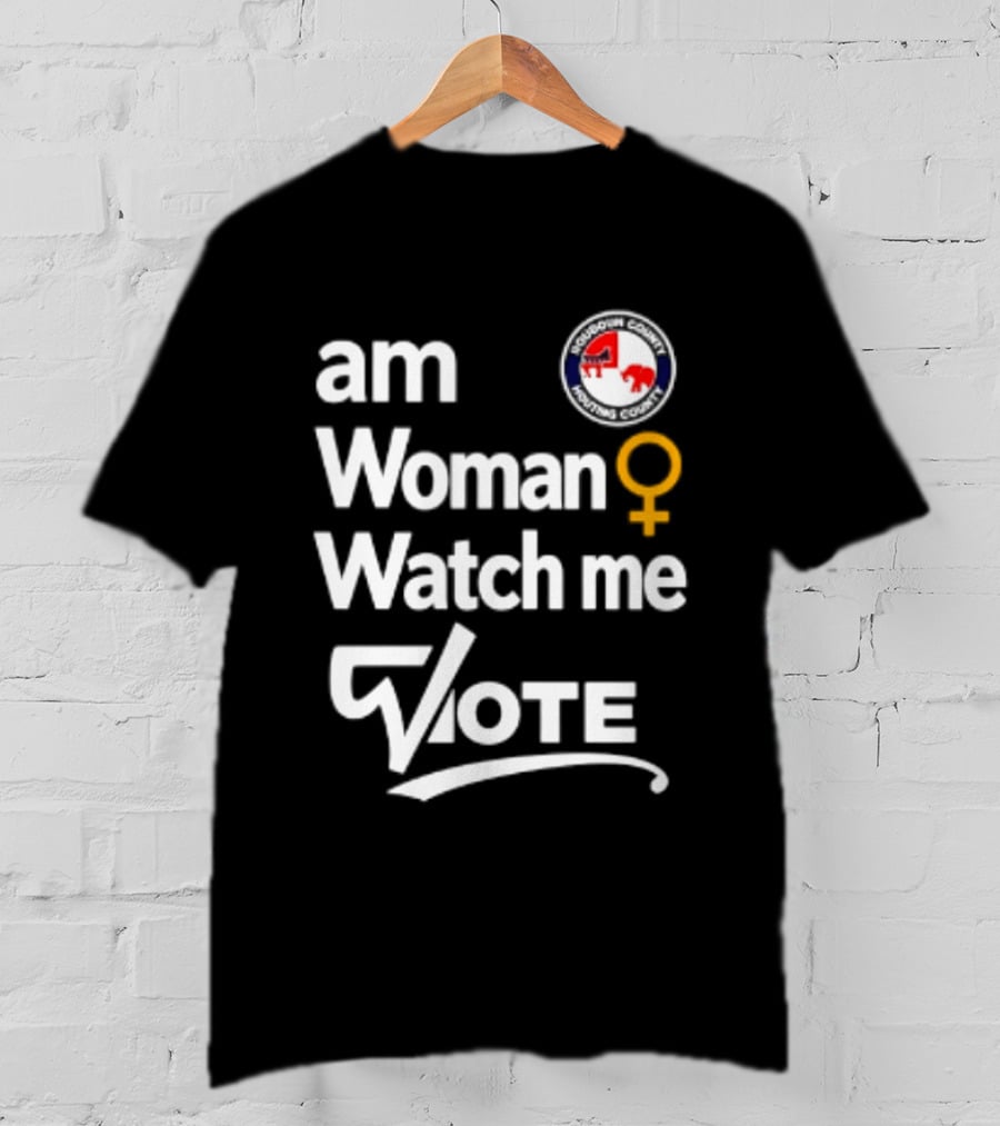 Am Woman Me Vote Loudoun County Female Symbol Political Elephant Donkey T-Shirt