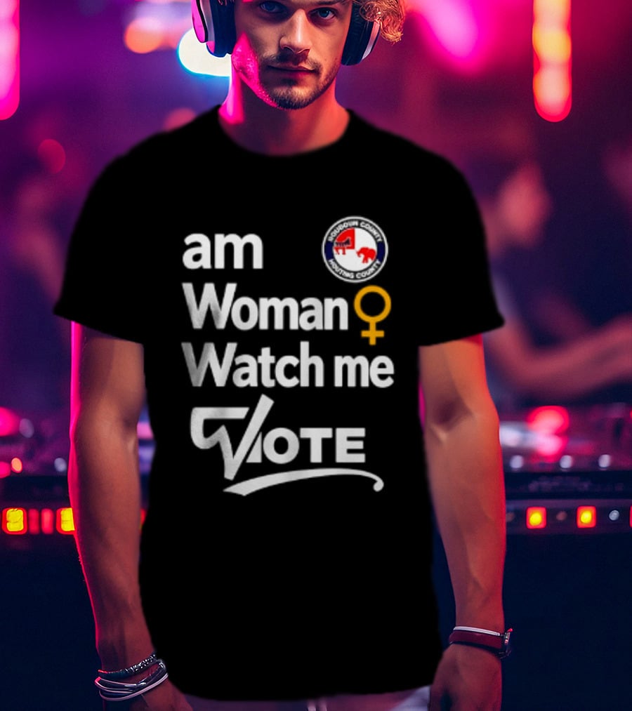 Am Woman Me Vote Loudoun County Female Symbol Political Elephant Donkey T-Shirt