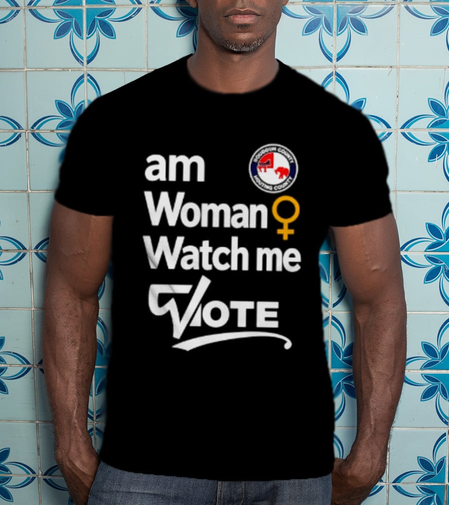 Am Woman Me Vote Loudoun County Female Symbol Political Elephant Donkey T-Shirt