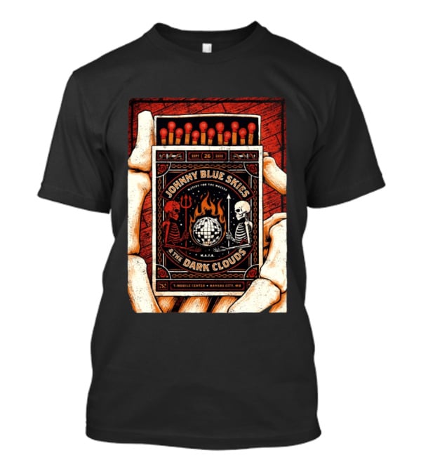 Johnny Blue Skies And The Dark Clouds Matchbox Mobile Center Kansas City MO September 26 2026 T-Shirt