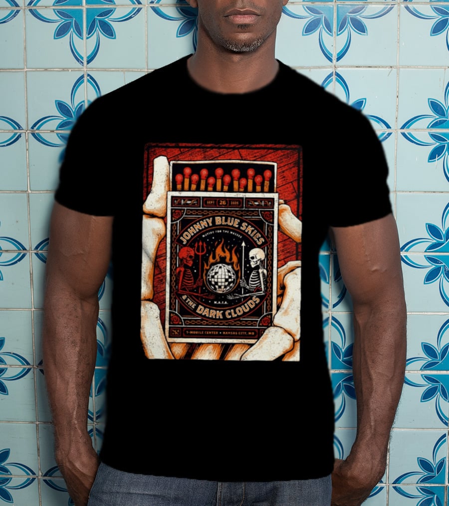 Johnny Blue Skies And The Dark Clouds Matchbox Mobile Center Kansas City MO September 26 2026 T-Shirt