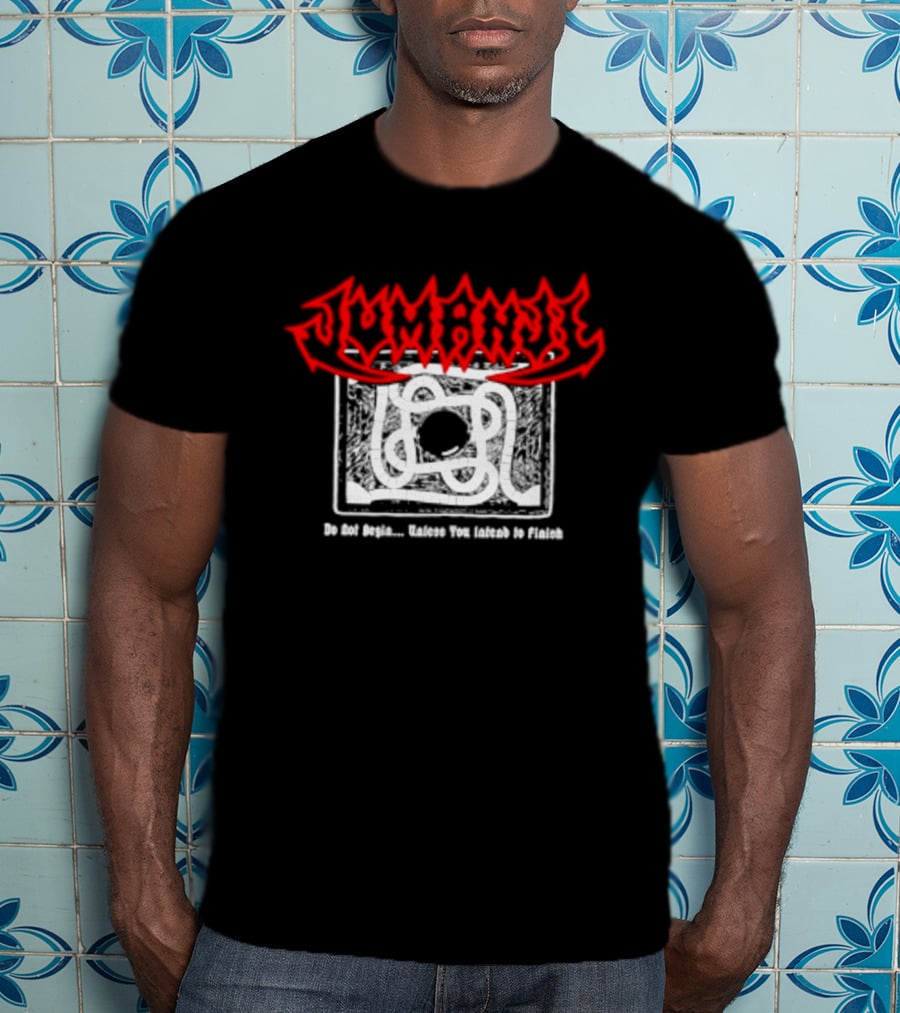 Jumanji Do Not Begin Unless You Intend To Finish Red And White T-Shirt