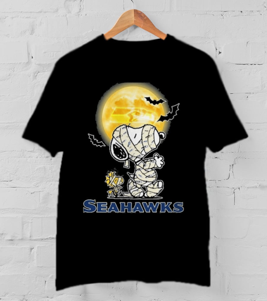 Seahawks Snoopy 2026 Halloween Celebration T-Shirt